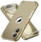 ORETECH for iPhone 16 Case 6.1 inch, with [2 Pack 9H Screen Protector] [Camera Lens Guard] [15FT Military Grade Drop Test] 360° Shockproof Slim Fit Design Rubber Bumper Phone Cover - Gold