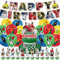 Football Star Birthday Party Decorations for Boys - Complete Kids Party Kit with Hanging Banner, Balloons & Cake Toppers | Football Themed Decoration Supplies for Boys' Birthday Celebrations
