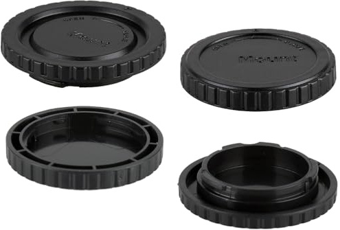 Kameragehäuse und hintere Objektivabdeckung, kompatibel mit Pentax Q Q10 Q7 Q-S1 Kamera-Kit Q-Mount-Objektiv (2 Stück)