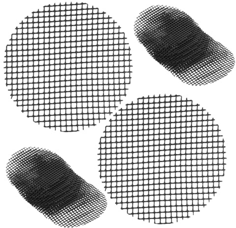 CIYODO Lot de 50 Tapis De Drainage en Maille pour Pots De Fleurs Noir