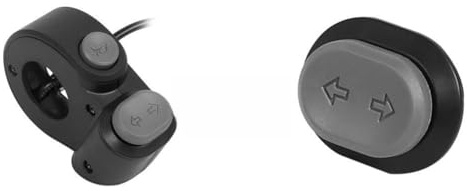 Emiif Blinkertaste für Ninebot MAX G2 Elektroroller Frontabdeckung Montage Links und Rechts Blinkerschalter Ersatzteil in Grau
