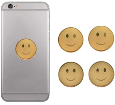 PBAHAUP 4 Pièces Patch Anti Ondes Portables, Brouilleur De Telephone, Autocollants Pour Téléphones Portables Auto-Adhésif Protection Efficace Contre Les Ondes Wi-Fi Et 5G Pour Téléphones Tablettes