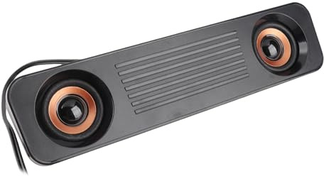 ZJchao Televiseur TV Enceintes Enceinte Filaire HiFi Stéréo Caisson de Basses - Enceinte de Bureau Compacte Alimentée par USB avec Son Surround 360° pour Ordinateurs et Projecteurs