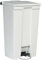 Rubbermaid Commercial 23gal HDPE Step On Mobile Trash Can - White