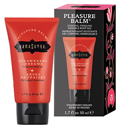 KamaSutra, Pleasure Balm Stimulationsgel Erdbeere 1er Pack x 50 ml, Transparant, Erdbeer, Strawberry Dreams