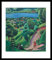 August Macke Landschaft am Tegernsee Poster Bild Kunstdruck im Alurahmen schwarz 58,5x48cm