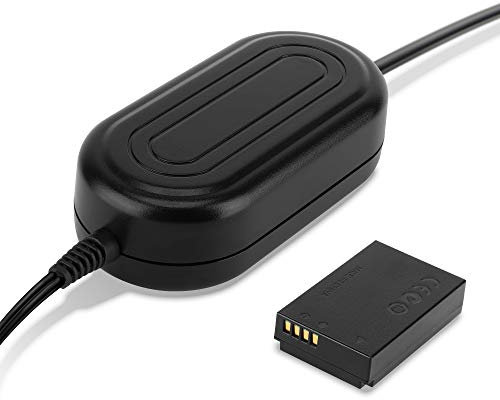 subtel Alimentation Secteur ACK-E15 (CA-PS700, DR-E15) Appareil Photo Compatible avec Canon EOS 100D EOS Rebel SL1 PowerShot SX70 HS Adaptateur, Coupleur accumulateur factice DC Coupler, Accu Dummy