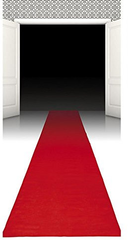PARTY DISCOUNT Hollywood-Läufer Roter Teppich aus Papier, 450 x 60 cm