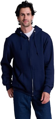 Russell Athletic Sudadera de Forro Polar Dri-Power para Hombre, Azul Marino, 3XL
