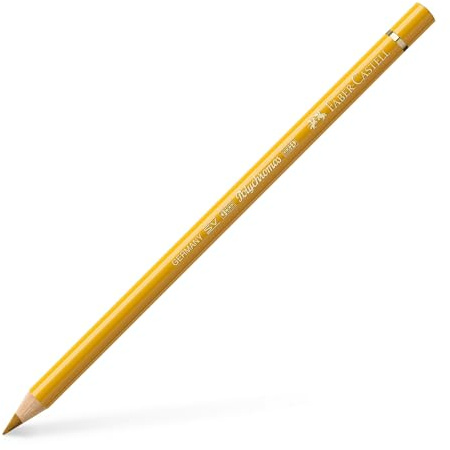 Faber-Castell Polychromos Buntstifte, 6 Stück, 183 hellgelber Ocker, wasserabweisend und wischfest, dicke 3,8 mm Mine