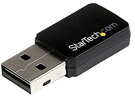StarTech.com USB 2.0 AC600 Mini Dual Band Wireless-AC Network Adapter - 1T1R 802.11ac WiFi Adapter - 2.4GHz / 5GHz USB Wireless (USB433WACDB)