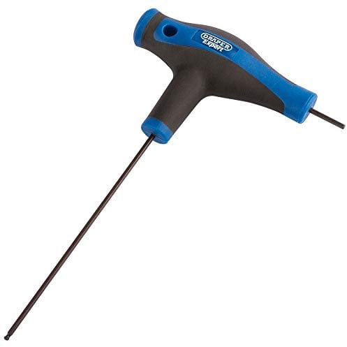 Draper 33906 Soft Grip T' Handle 2.0mm Hexagon and Ball End Key