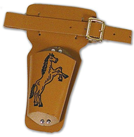 KarnevalsTeufel Revolvergürtel ca. 90 cm, sortierte Modelle, Karneval, Accessoire, Cowboy, Sheriff (braun)