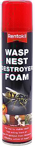 Rentokil PSW97 Wasp Destroy Foam Aerosol 300ml
