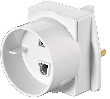 Goobay 93255 Netzadapter, Eurobuchse (Typ C, CEE 7/16) > UK-Stecker