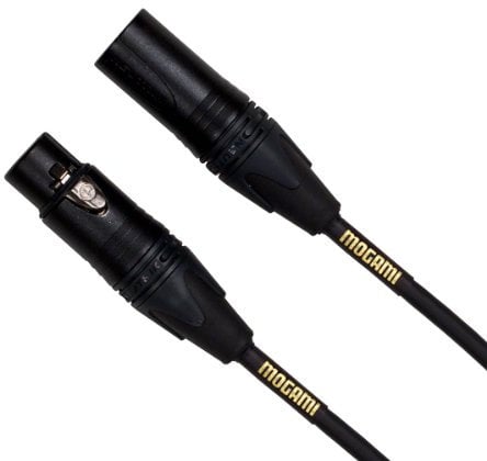 Mogami, Gold Studio, Cable conector conductor de 02 XLR a XLR Quad, con contactos dorados, conectores XLRM-XLRF, audio profesional sin ruido, 0,6 m