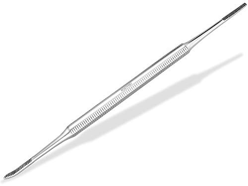 Profi Eckenfeile Gerade Gebogen aus rostfreiem Edelstahl Doppelinstrument 2-Seitig