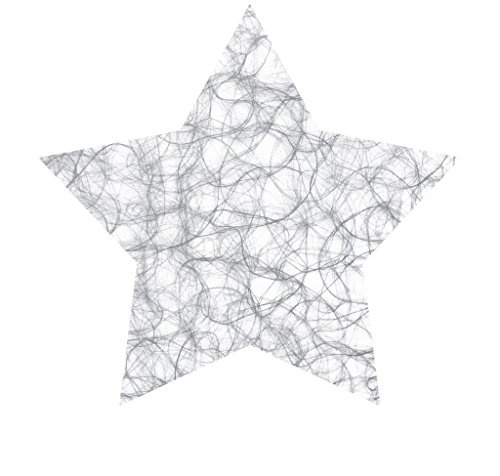 Platzset silber Sizoweb Tischsets Dekounterlagen 12 Stück 64S (Sizoweb Stern, Silber)