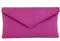 LONI Neat Umschlag Faux Wildleder Clutch Bag/Schultertasche in Rosen-Rosa