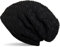 styleBREAKER warme Feinstrick Beanie Mütze mit Flecht Muster und sehr weichem Fleece Innenfutter, Unisex 04024058, Farbe:Schwarz