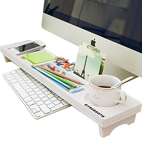 CYBERNOVA Schreibtisch Organizer Kleine Objekte Storage Tastatur Ware Regal,Stauraum für Stationery Gegenstände