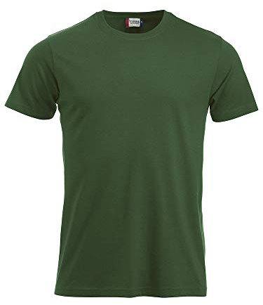CliQue New Classic T-Shirt, Verde (Verde Bottiglia), L Uomo