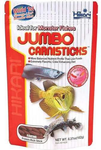 Hikari Tropical Jumbo Carnisticks - Mangime per pesci, 182 g