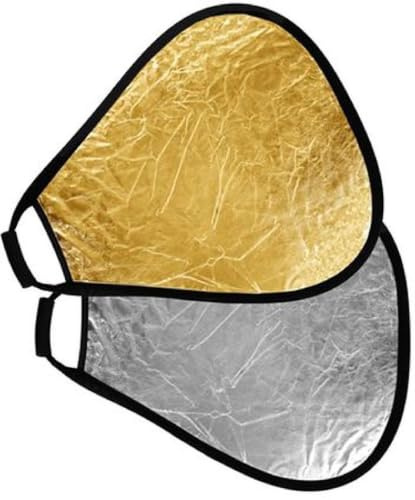 StudioKing Reflektor mit Griff Gold/Silver CRGGS60 60 cm