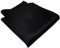 TigerTie Gewebtes Seideneinstecktuch in Schwarz Satin 100% Seide - Einstecktuch Kavalierstuch Pochette Stecktuch