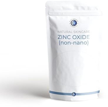 Mystic Moments | Zinc Oxide Powder Non-Nano 100g | Cosmetic Grade | Mineral-Based White Powder | External Use Only | Ideal for DIY Skincare, Soaps & Creams | Non-nano zinc oxide mineral powder, CAS 1314-13-2, for soaps, creams, balms and mineral make-up formulations.