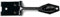 Merriway® BH01740 Wire Hasp and Staple Japanned, 100mm (4 inch) - Black