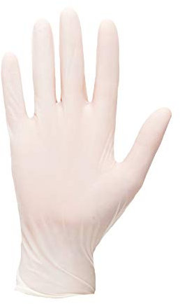 Portwest Guantes Desechables De Látex, Con Polvo, Tamaño: M, Color: Blanco, A910WHRM