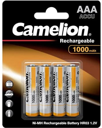 Camelion 17010403 Akku NI-MH HR03/ Micro/ 1000mAh/ 1,2V - 4er Pack