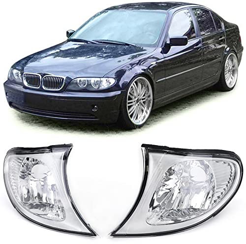 Klarglas Blinker Chrom Paar passend für BMW 3er E46 Limousine Touring 01-05
