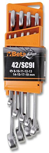 Beta 42/SC9I, Set Chiavi Combinato Supporto Compatto, 9 Pezzi, Utensili Professionali con Acciaio di Qualità e Impugnatura Funzionale
