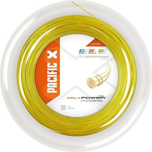 pacific Tennissaite Poly Power PRO - 200m-Rolle, gelb, 1.25mm/16L, PC-2057.74.40