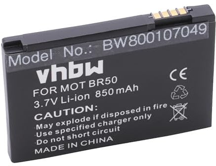 vhbw Batterie Compatible avec Motorola Prolife 300, 500 téléphone Portable (850mAh, 3,7V, Li-ION)