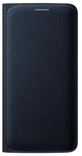 Samsung Custodia Flip Wallet in finta pelle per Galaxy S6, Nero