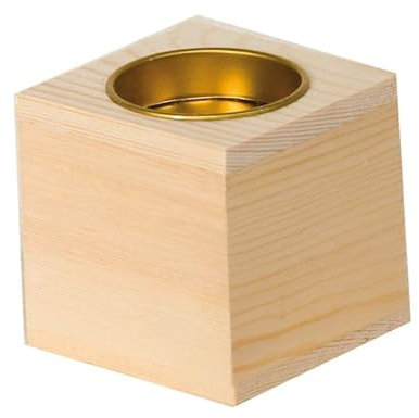Kleine Kerzenhalter Cube – Artikel Holz – Artémio – in Reduzierungen