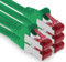 1aTTack.de - 5x 0,25 m cavo patch CAT6 S/FTP PIMF schermatura CAT.6 cavo di rete RJ45 cavo Ethernet DSL router LAN switch modem pannello patch - verde - 5 pezzi