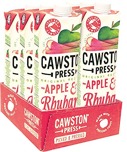 Cawston Press Cawston Press Apple & Rhubarb Pressed Juice 1Litre (Pack of 6)