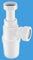 McAlpine AA10 Adjustable Inlet Slim Bottle Trap, White