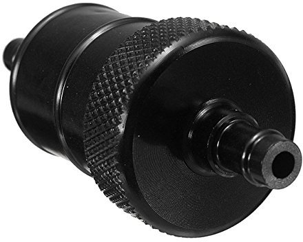 Rasant Versand Benzinfilter Filter Schwarz Alu Aluminium für Honda Suzuki Yamaha BMW KTM Cross Motorrad Dirtbike
