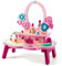 DJECO Coiffeuse en Bois Flora Rose, dès 4 Ans - Jeux d'Imitation & Créativité - Montage Facile - 1 Coiffeuse avec Tiroirs, 1 Miroir, 7 Accessoires Beauté en Bois - L28.5 x l18.7 x H29.7cm