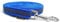 Mystique® Gummierte Schleppleine 20mm mit Handschlaufe Standard Karabiner blau 15m