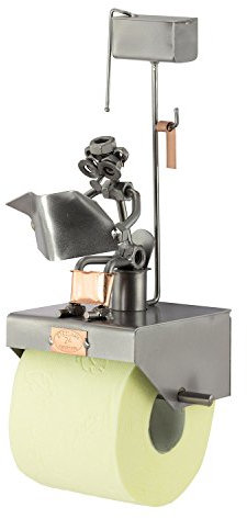 Steelman24 I Nuts and bolts sculpture LOO ROLL HOLDER I Handmade ornaments I Made in Germany I I Metal figurine