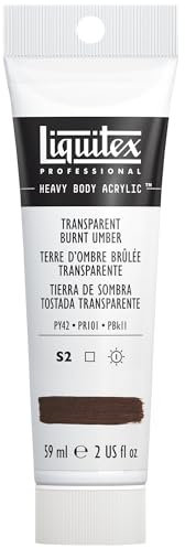 Liquitex Heavy Body - Tubo De Pintura Acrílica, 59 ml, Tierra De Sombra Tostada Transparente