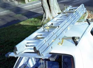 BWT Universal Ladder Clamps Pair with Padlocks, Silver