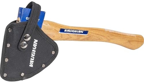 Vaughan Hickory Handle Camp Axe 1-1/4 Lb, Camping Hatchet, Assembled in USA