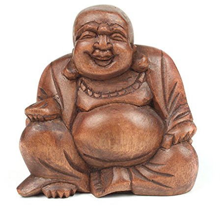 „Lachender Buddha“ – Dekofigur, mittelgroß